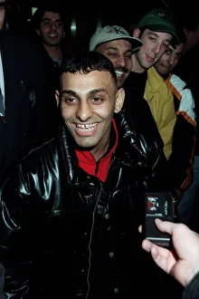 Naseem Hamed Boxing December 1997. Leaving Heathrow for New York Naseem Hamed Boxing December 1997. Leaving Heathrow for New York