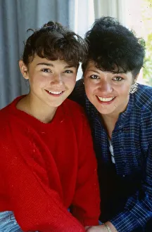 Natalie Robb actress October 1988 with her mum mother Julie Natalie Robb actress October 1988 with her mum mother Julie