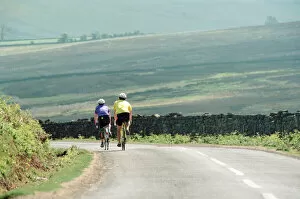 Images Dated 13th June 1994: National Bike Week, 13th June 1994. Members of the public, Cycling in the countryside