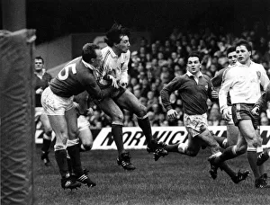 Images Dated 1st February 1992: Five Nations match at Cardiff Arms Park. Wales 9 v France 12