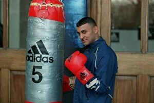 Images Dated 14th January 1999: Nazeem Hamed Boxing January 99 At the launch of his new sponsor'