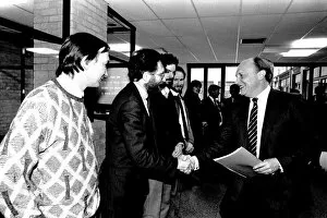 Images Dated 9th January 1987: Neil Kinnock during a visit to Tyneisde 9 January 1987 - Neil at Newcastle