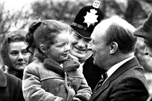 Images Dated 9th January 1987: Neil Kinnock during a visit to Tyneisde 9 January 1987 - Neil pictured 4 year old