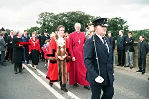 Images Dated 28th September 1994: The new Bishop of Durham, Rev. Michael Turnbull at Croft, near Darlington