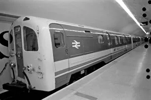 Images Dated 1st March 1987: New British Rail train seen here at Moorgate station. The design is based on a London