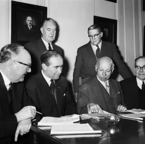 New England manager Alf Ramsey at Lancaster Gate with the FA Selection Committee New England manager Alf Ramsey at Lancaster Gate with the FA Selection Committee