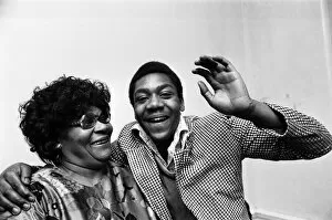 Images Dated 13th January 1975: New Faces winner Lenny Henry with his mother. 13th January 1975