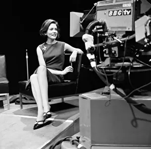 Televison Gallery: New girl for BBC2, Interviewer Joan Bakewell pictured at the BBC TV Centre at White City