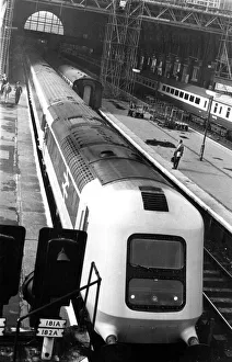 The new High Speed train about to leave King's Cross The new High Speed train about to leave King's Cross