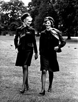 Images Dated 10th August 1972: This is the new look for British European Airways girls - uniforms to match their mood