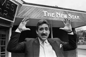 The New Star manager, David GG McGuigan, pictured outside the pub which him The New Star manager, David GG McGuigan, pictured outside the pub which him