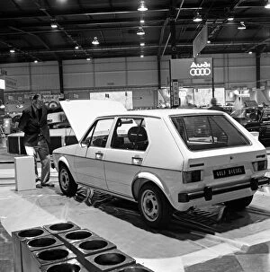 New Volkswagen Golf diesel at the Paris Motor Show. 9th October 1976