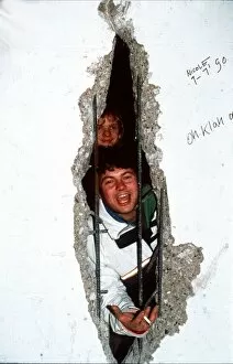 New Year in Berlin, 1989 - 1990, with a new view from the East through a hole in