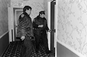 Images Dated 13th February 1981: New York Police from the 42nd Precinct entering a property