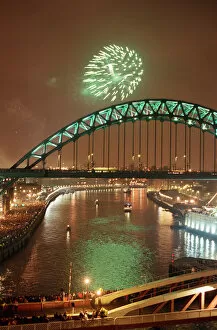 Images Dated 31st December 1998: Newcastle fireworks on New Years Eve. 31st December 1998