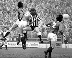 Images Dated 1st January 1984: Newcastle skipper Kevin Keegan fights for the ball during the 1983- 1984 season
