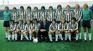 Images Dated 1st July 1975: Newcastle United F. C. July 1975 Back Row Left to Right: Michael Mahoney