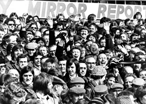 Newcastle United football fans enjoying themselves in 1977 Newcastle United football fans enjoying themselves in 1977