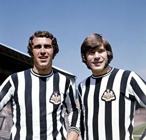 Newcastle United footballers Bob Moncur and Malcolm MacDonald July 1972 Newcastle United footballers Bob Moncur and Malcolm MacDonald July 1972