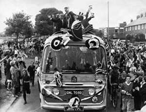 Newcastle United Gallery: Newcastle United Homecoming after winning 1969 Inter-Cities Fairs Cup