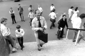 Newcastle United manager Jack Charlton arriving at St. James Park in June 1984 Newcastle United manager Jack Charlton arriving at St. James Park in June 1984