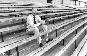 Newcastle United manager Jack Charlton on his first day at St Newcastle United manager Jack Charlton on his first day at St