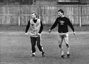 Images Dated 9th January 1989: Newcastle United Training Session, 9th January 1989. Bjorn Kristensen (right