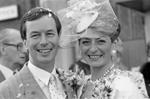 Images Dated 1st October 1988: Newlyweds, Kay Alexander & Brian Conway, Presenters, Midlands Today
