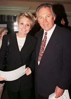 Images Dated 30th April 1996: News Presenters Angela Rippon and Peter Sissons attend the Sony Radio Awards April 1996