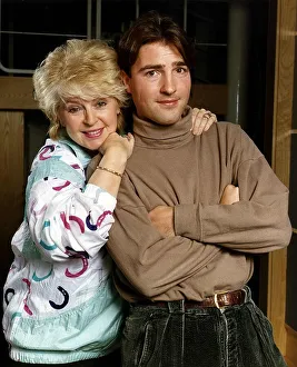 Images Dated 18th January 1991: Nick Berry Actor with tv presenter Gloria Hunniford