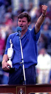 Nick Faldo Golf wins the British Open Golf Championship 1992 Nick Faldo Golf wins the British Open Golf Championship 1992