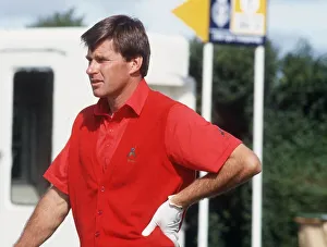 Nick Faldo golfer with hand on hip July 1989 Nick Faldo golfer with hand on hip July 1989