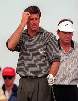 Images Dated 18th July 1997: Nick Faldo and Nick Price at Open Golf Championship July 1997