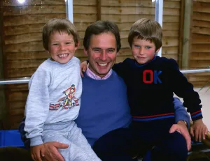 Nick Owen TV Presenter with two sons May 1986 Timothy and Andrew A©mirrorpix Nick Owen TV Presenter with two sons May 1986 Timothy and Andrew A©mirrorpix