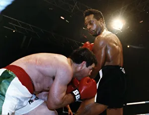 Nigel Benn Boxer Knocks Out Hector Lescano At The G Mex Centre Manchester Nigel Benn Boxer Knocks Out Hector Lescano At The G Mex Centre Manchester