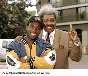 Images Dated 8th September 1994: Nigel Benn with Boxing Promoter Don King