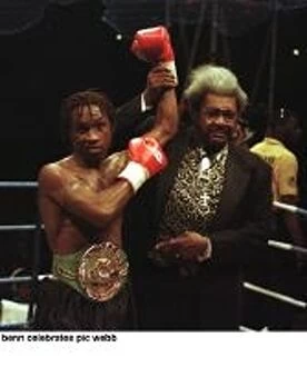 Images Dated 2nd September 1995: Nigel Benn with Don King after defeating Danny Perez at Wembley
