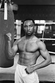 Nigel Benn on a photo shoot ahead of his next fight against American Tim Williams Nigel Benn on a photo shoot ahead of his next fight against American Tim Williams