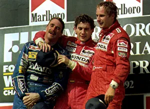 Nigel Mansell motor racing driver wins first World Drivers Championship in Hungary after Nigel Mansell motor racing driver wins first World Drivers Championship in Hungary after