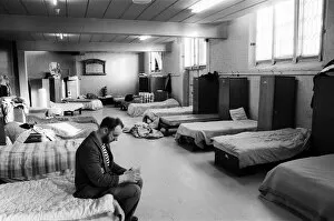 00611 Gallery: The night shelter dormitory at the Trinity Centre in Camp Hill. 8th February 1990
