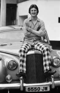 Nineteen year old dart player Eric Bristow poses in London sitting on top of a Rolls Nineteen year old dart player Eric Bristow poses in London sitting on top of a Rolls
