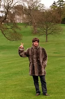 Images Dated 18th May 1996: Noel Gallagher at Balloch Castle where Oasis will have their concert in August