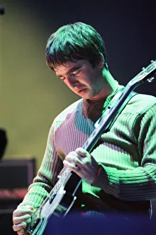 Noel Gallagher of Oasis performing at Newcastle Arena during their Be Here Now Tour Noel Gallagher of Oasis performing at Newcastle Arena during their Be Here Now Tour