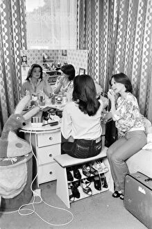 Images Dated 23rd June 1978: The Nolan sisters at home in Ilford. Anne and Maureen in a bedroom getting ready