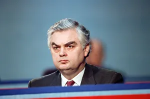 Norman Lamont at the launch of the Conservative party election manifesto. 18th March 1992 Norman Lamont at the launch of the Conservative party election manifesto. 18th March 1992