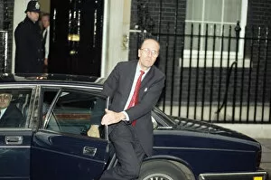 Images Dated 21st November 1990: Norman Tebbit at 10 Downing Street amid the Conservative Party leadership battle