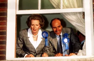 Norman Tebbit Conservative MP with Margaret Thatcher after the Election victory Norman Tebbit Conservative MP with Margaret Thatcher after the Election victory
