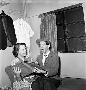 Norman Wisdom seen here in his dressing room. July 1952 C3374 Norman Wisdom seen here in his dressing room. July 1952 C3374