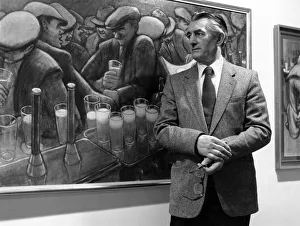 North East artist Norman Cornish pictured at his exhibition North East artist Norman Cornish pictured at his exhibition