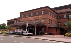 Images Dated 23rd June 1998: North Manchester General Hospital entrance June 1998